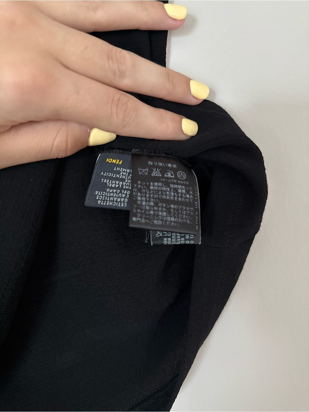 VINTAGE Fendi Black Tank with Sheer Ruffle Straps - Picture 7 of 9
